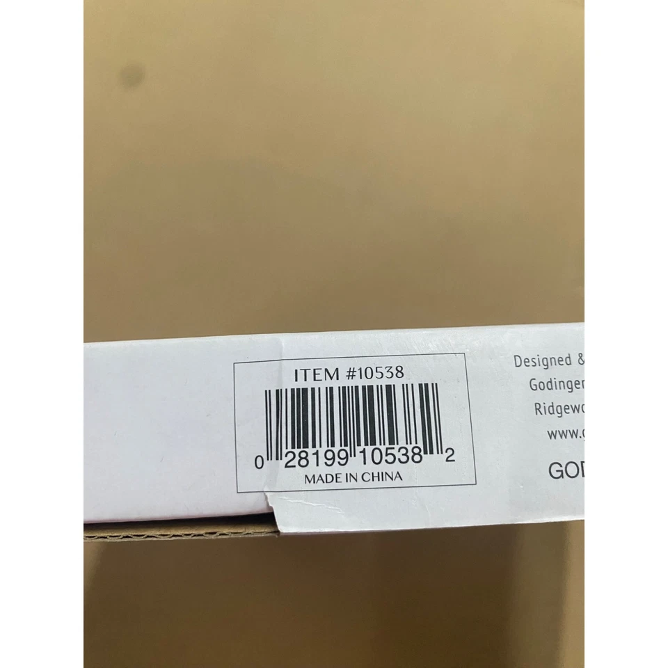 Juego de 4 cargadores Godinger modernos redondos dorados color dorado 13 pulgadas nuevos con caja Foto 3 de 3