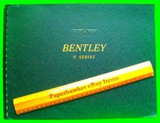 ca 1960 BENTLEY 'S' PRESTIGE SPIRAL 26-pg COLOR CATALOG Brochure + DIVISION Xlnt