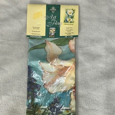Toland Art Flag Easter Blessings Floral Lily Banner 28x40 New T2235 Standard