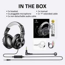 OneOdio A71D Computer Gaming Wired Over Ear Headset Detachable Microphone 8