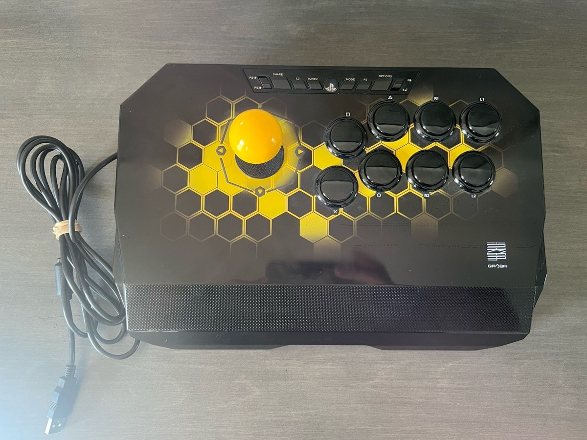 その他 QANBA ARCADE JOYSTICK DRONE(N2-PS4-01) Qanba Drone Arcade Joystick Black/Yellow N2-PS4-01 PlayStation PS3
