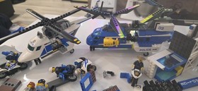 MIXED LEGO City Police Mobile Command CENTER   Unit 60139  Mountain Arrest 60173