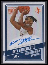2021-22 Onyx Vintage #VAAF Allen Flanigan Blue Signatures