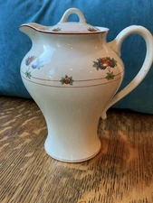 O P Co Syracuse China Teapot/Coffee Pot. Canterbury design. Preowned. 
