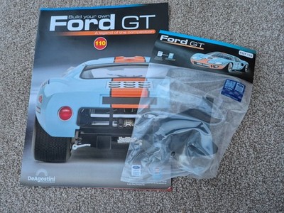 Maßstab 1:8 Deagostini Bauen Sie Ihren eigenen Ford GT40 AUTOAUSGABE TEIL 110 + MAGAZIN