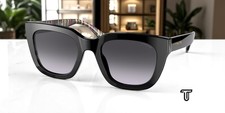 COACH HC8318 50028G Square Black Grey Gradient 52 mm Women's Sunglasses