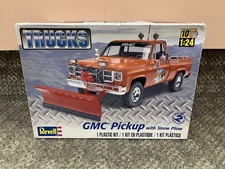  Revell 124 Scale Gmc Pickup With Snow Plow Plastic Model Kit 85-7222 St