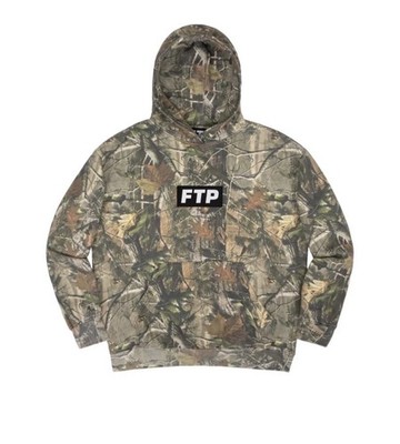 FTP FUCKTHEPOPULATION BOX LOGO PULLOVER HOODIE SWEATSHIRT MEDIUM
