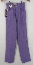VTG NWT Pants Brittania 70s Soft Lavender Purple Straight Leg High Rise 5 USA