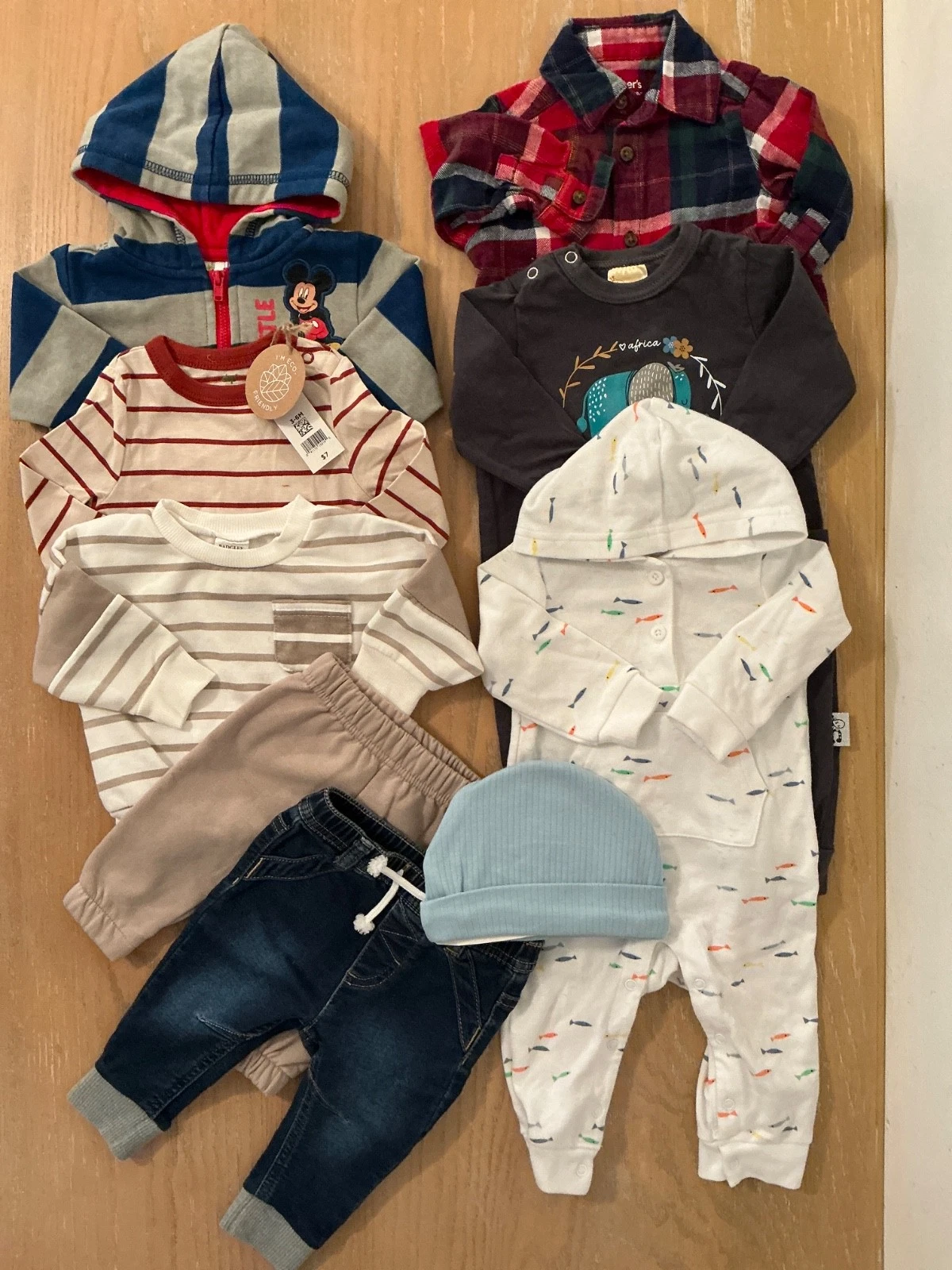 Hoolies, Carter's, Others Infant Boys Clothing Lot of 8 Size 3-6 Montths