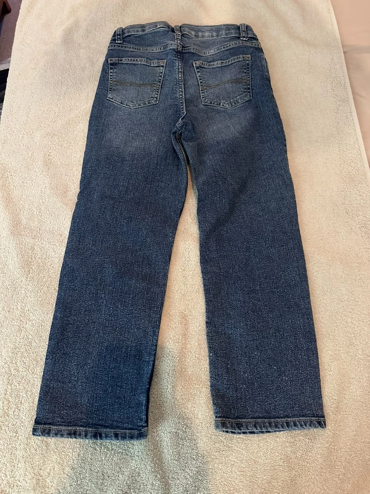 Pantalones de mezclilla Oshkosh B'gosh para niños talla 8/8A azul pierna recta Foto 4 de 4