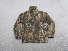 Columbia Timber Camo Full Zip Fleece Jacket Youth Boys Kids Size XS Hunting