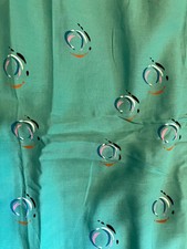 Vintage Rayon or Cotton Blend Fabric 3 1/3 ya...