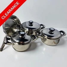 NEW 7-Piece Stainless Steel Cookware Set, includes Dutch oven, Pots and Pan