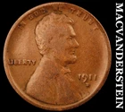 1911-D Lincoln Wheat Cent - Scarce  Semi-key  Better Date  No Reserve  #J9657