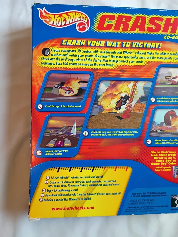 Hot Wheels 1999 Mattel Crash CD ROM Windows 95 And 98 - Image 4 of 4