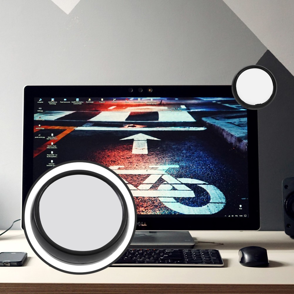 1pc Computer Rear-View Mirror Magnifying Mirror for Personal Safety or Security