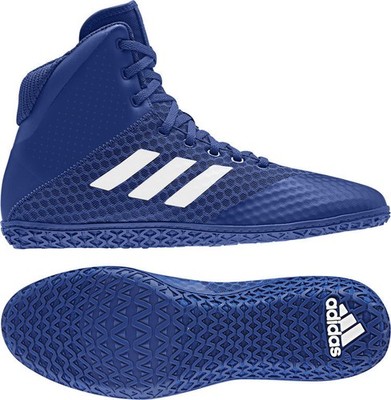Adidas Mat Wizard 4 Wrestling Shoe - Blue - Official Wrestling Shoe