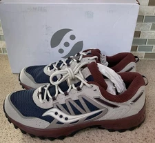 Saucony Grid Peak Men's Size 10 Navy/Dove Sneakers Shoes Hiking New