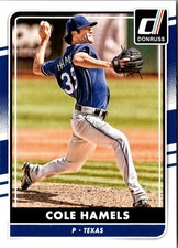 2016 Donruss Cole Hamels #128 Texas Rangers Baseball Card