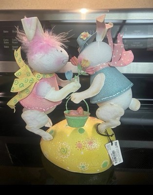 Rare New Pier One Easter Bunny Decor