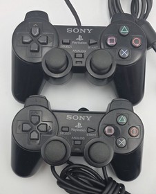 Pair of Official OEM Sony PlayStation 2 / PS2 Dualshock 2 Controllers (Tested)