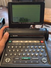 Vintage 1990 The Electrodex Plus by Rolodex 64k Electronic Card File -Powers On