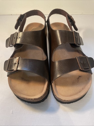 Aldo Rossini Mens Leather sandals Size 10 ( Birkinstock Style) Resort - Picture 10 of 10