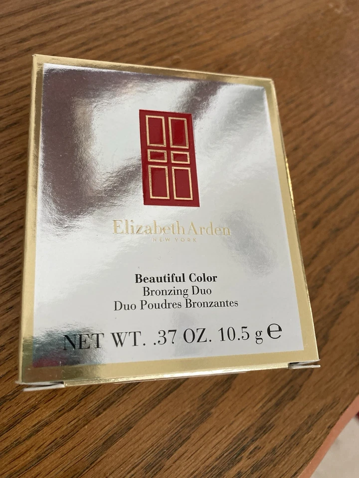 NEW Elizabeth Arden Beautiful Color Bronzing Duo BRONZE BEAUTY w Kabuki Brush - Image 2 of 3