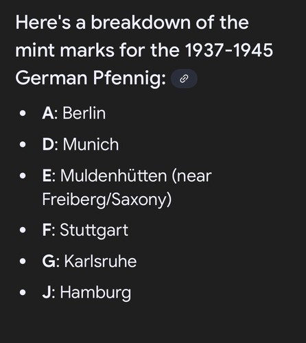 1945 WWII German 1 Pfennig Coin Rare Date Minted In Berlin - Picture 10 of 10