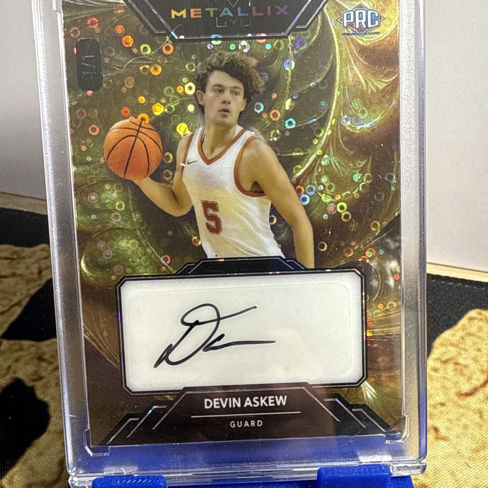 2024 Wild Card Metallix Devin Askew Gold Disco Auto 1/1 PRC - Image 2 of 3