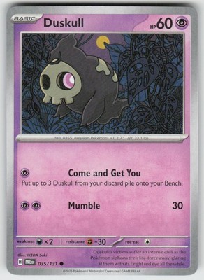 GGC-5 Duskull 035/131 Common SV: Prismatic Evolutions