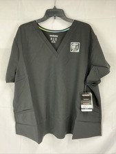 NWT Scrubstar Ultimate Women s 3XL Black Top V-Neck Stretch Scrub Top 3 Pockets