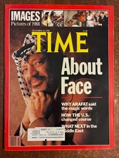 TIME Magazine December 26, 1988 - Images of 1988, Yasser Arafat P.L.O. - w/label