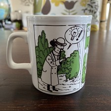 Planta Tim Und Struppi Tasse Becher Keramik Kaffeetasse 1980 Professor Bienlein