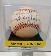 Mamie "Peanut" Johnson Autograph 1st women to pitch in Negro League, TRI-STAR
