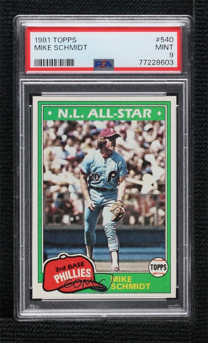 1981 Topps Mike Schmidt #540 PSA 9 MINT HOF 0e1c
