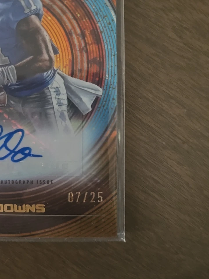 2023 Bowman University Inception Josh Downs Prospect Auto Orange /25 - Image 2 of 3