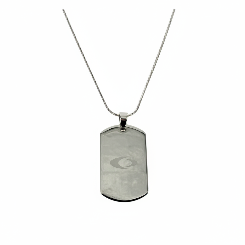EMF Protection Necklace- EMF Harmonizer and Neutralizer Stainless Steel Dog Tag