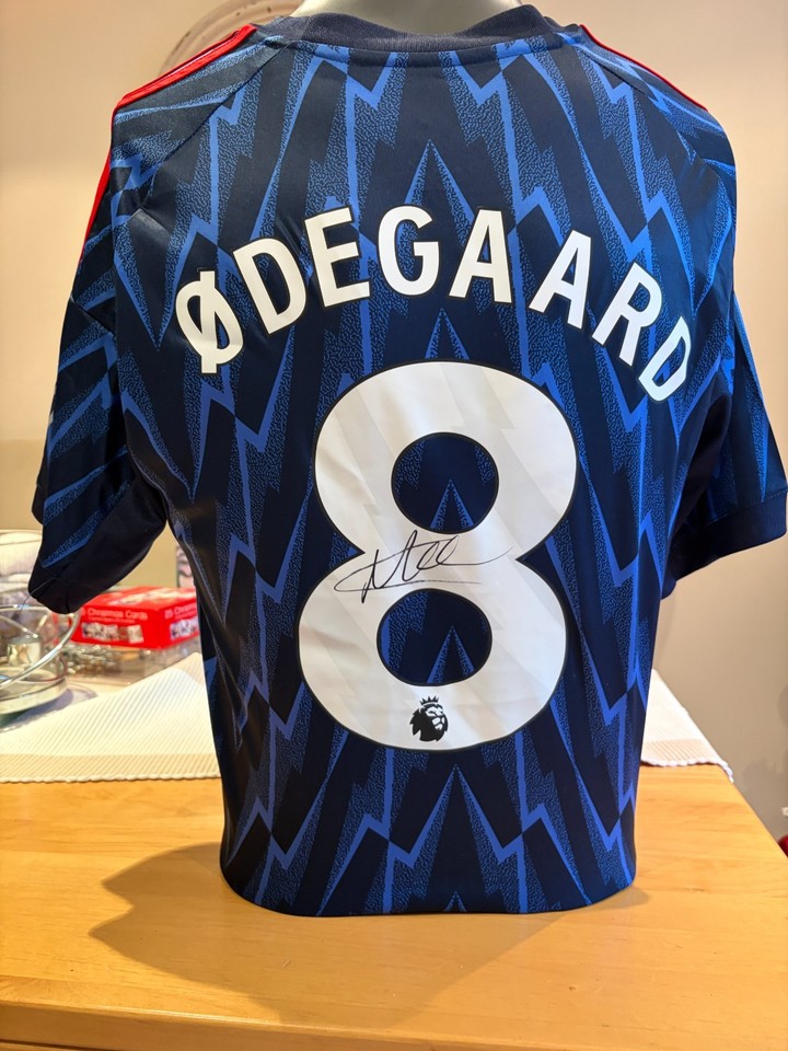 Carte Autographe Martin Odegaard Signée, Arsenal, Originale, Bon état