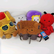 Bum Bumz Friends Plush Set Of 5 Mug, Couch, Lobster, Peephole, Turkey