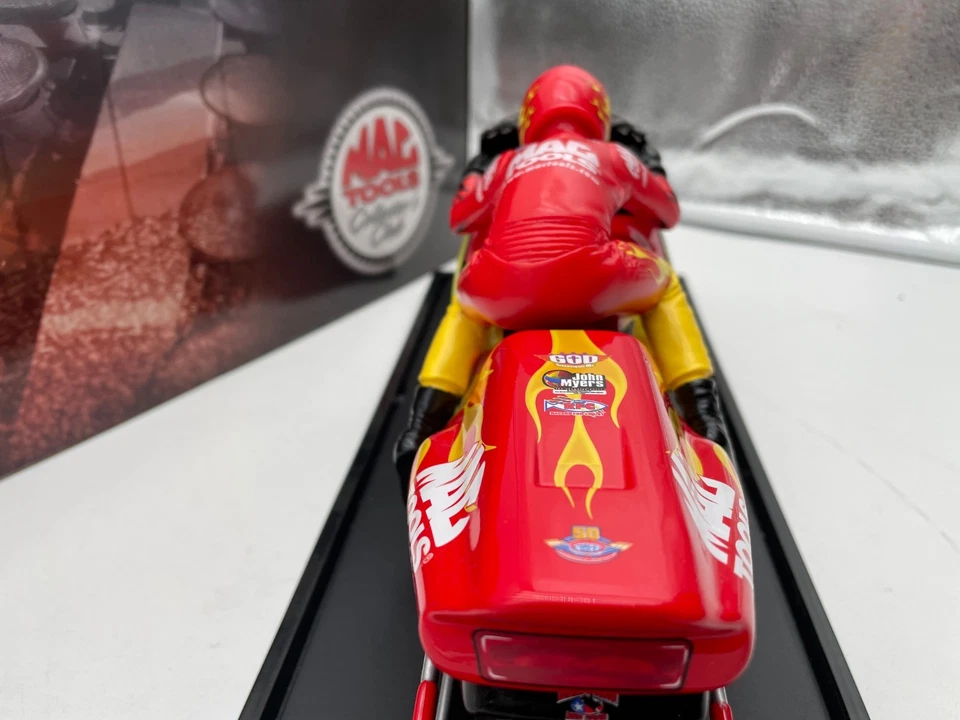 Action Antron Brown Mac Tools 2001 Pro Stock Bike 1:9 Scale Diecast Case and Box - Image 4 of 4