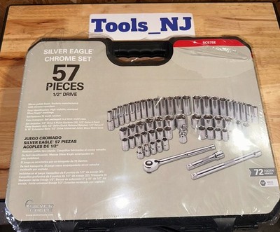 Matco Tools Silver Eagle 1/2 Drive 57 pc Master Chrome Socket Wrench Set SC57SE