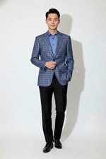  224 Armani Emporio Armani Super 130's Check Sports Jacket Size 40 R  1495