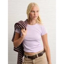 Velvet by Graham & Spencer Whitney Tee Shirt in Freesia XS