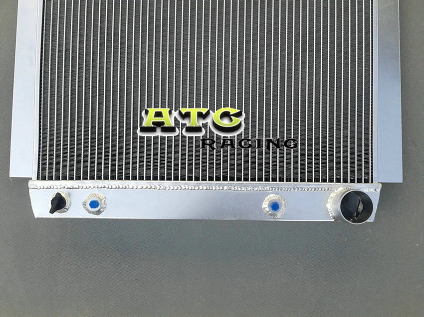 Radiador de aluminio 53 + ventilador para camioneta Chevy 1948-1954 1949 1950 1951 1952 Foto 4 de 4