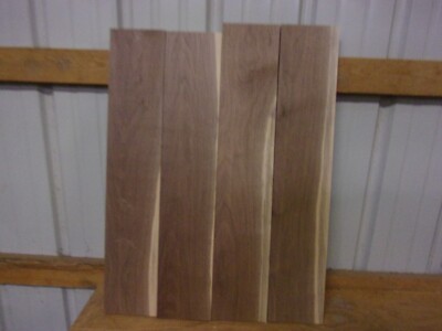4 PC WALNUT LUMBER WOOD KILN DRIED BOARDS 15/16'' THICK LOT 901VV FLAT