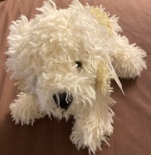 TOYS R US Animal Alley Plush Puppy Labradoodle Cream Tan Shaggy 2000 NEW Cute