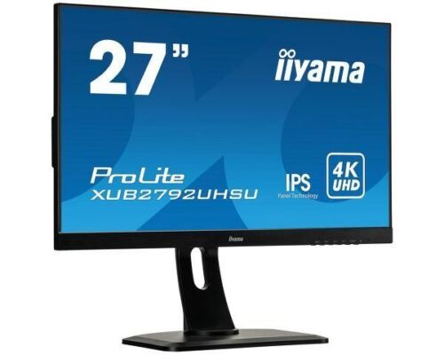 IIYAMA Monitor 27" LED XUB2792UHSU 3840x2160 4K Ultra HD Tempo Di Risposta 4 Ms - Foto 1 di 9