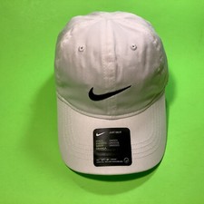 NIKE Baby Infant Unisex Snapback Hat One Size White w/Black 100 Cotton